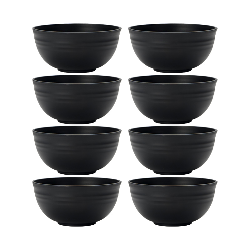 Meal Prep Bowl - 4/6/8 stuks zwarte graankom, herbruikbare huishoudelijke