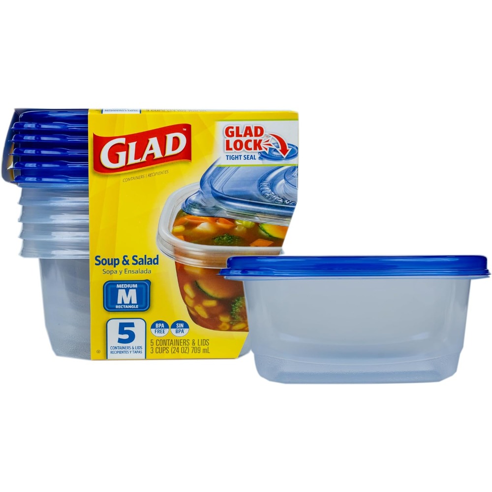 Meal Prep Pasta - Luchtdicht afsluitbare voedselcontainers van 24 oz
