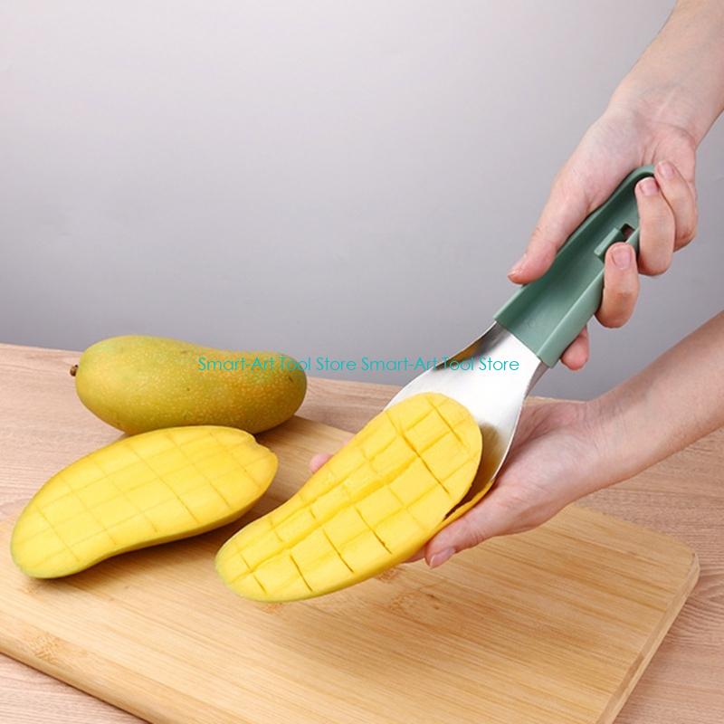 Mango Splitter Tool - E1PB 3-delige roestvrijstalen mangoschiller, snijmachine en