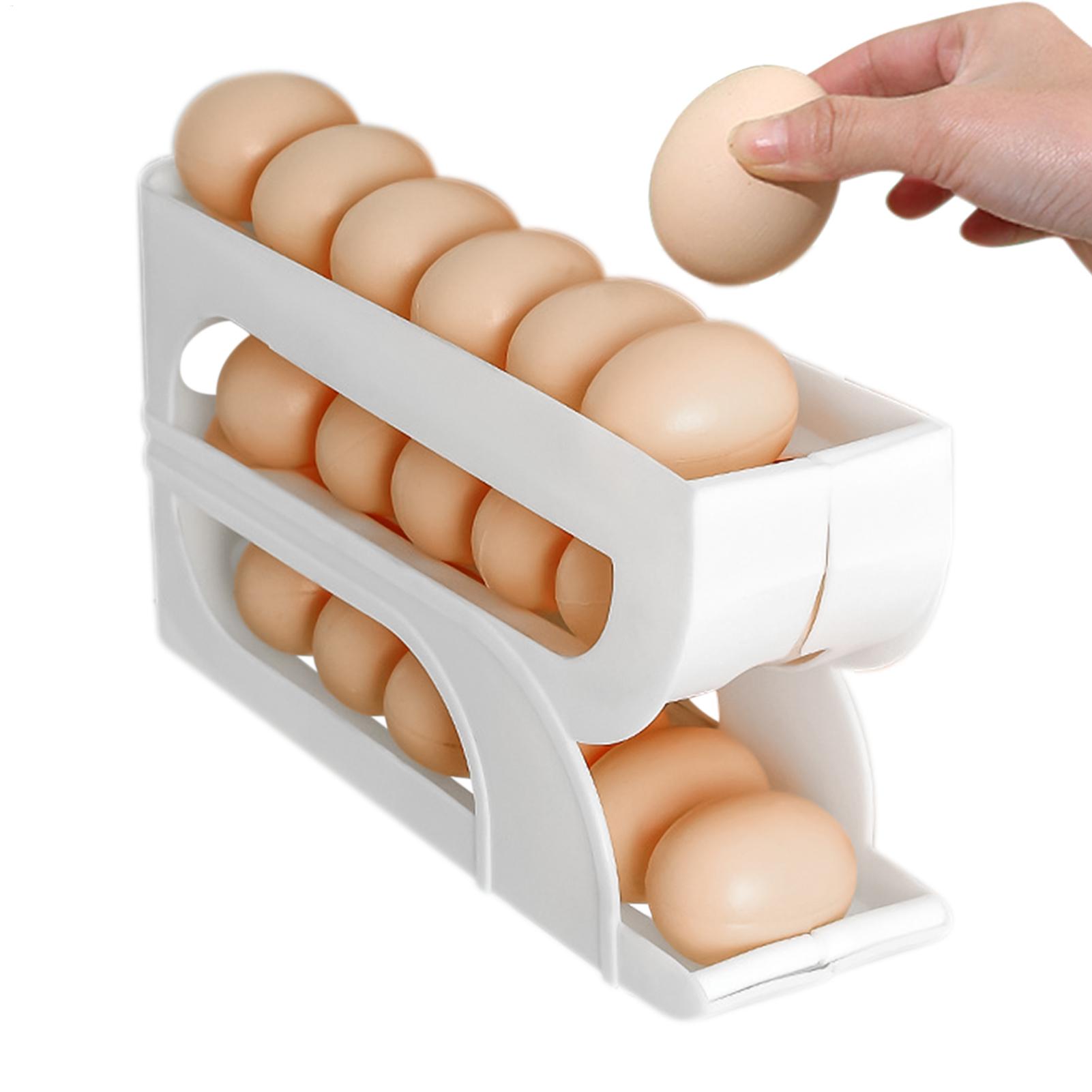 Meal Prep Eggs - Eierhouder voor koelkast, 3 lagen, automatisch