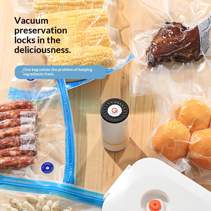 Meal Prep Vacuum Seal Containers - Mini USB Elektrische Handheld Vacuümpomp Automatische