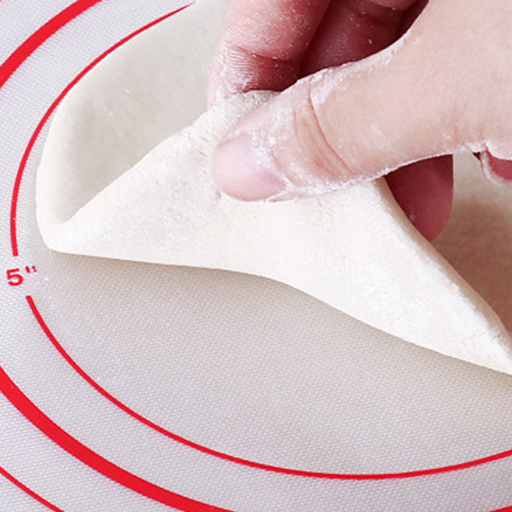 Food Prep Mat - Voedselveilige siliconen bakmat, rood, antislip, verdikte