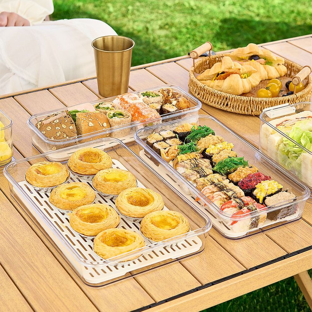 Meal Prep Pasta - Doorzichtige fruitbewaarcontainer, vershoudend met deksel, pasta-opbergcontainer,