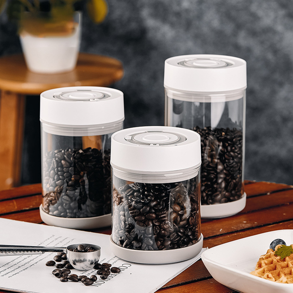 Meal Prep Jar - Keuken Vochtbestendig Glas Koffiebonen Pot Automatische