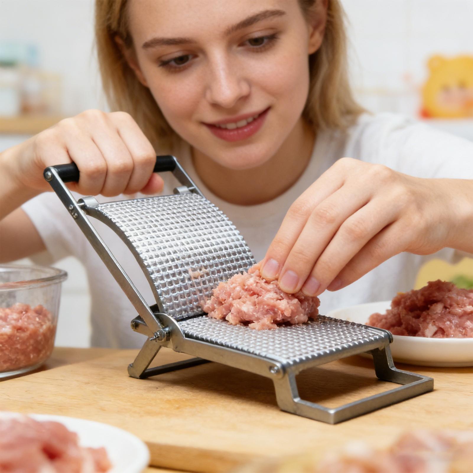 Meal Prep Manual - Vleesvermalser van roestvrij staal, handmatig, keukenhulpje