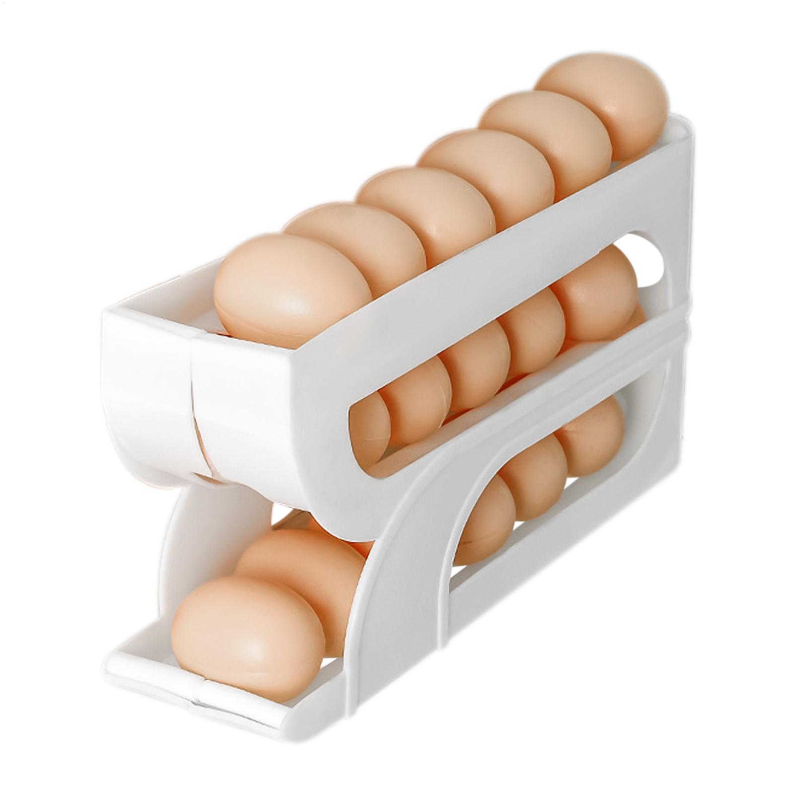 Meal Prep Eggs - Eierdispenser voor koelkast, 3 lagen, automatische