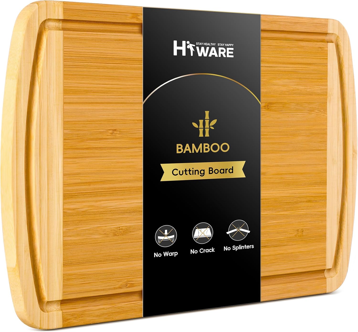 Meal Prep Juice - Groot bamboe snijplank voor keuken, maaltijdvoorbereiding