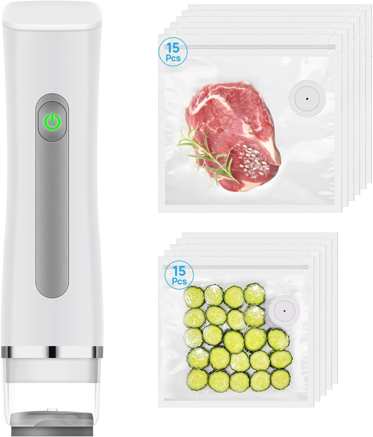 Meal Prep Vacuum Seal Containers - Vacumeermachine voor voedsel met zichtbare watertank,