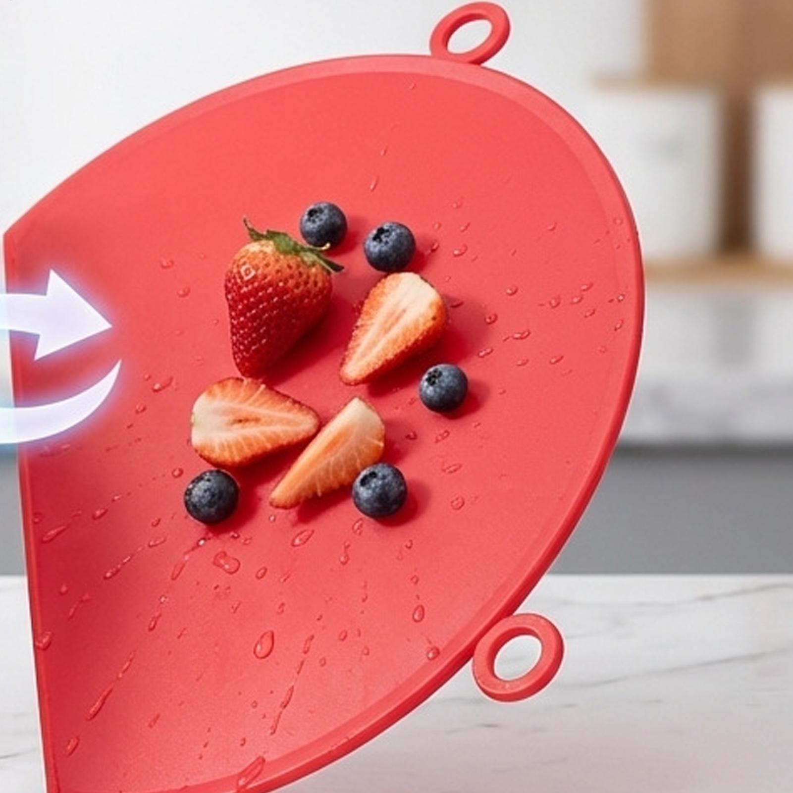 Food Prep Mat - Silicone snijplank met afvoer, siliconenmat, kinderveilige