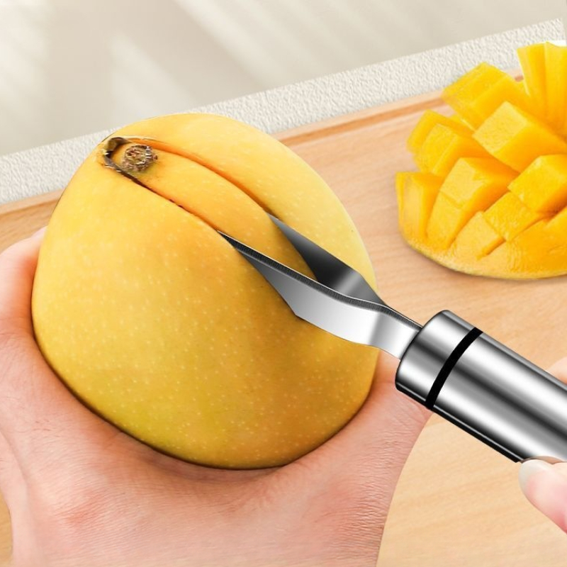 Mango Splitter Tool - Mango-kernverwijderaar van roestvrij staal 304, multifunctionele