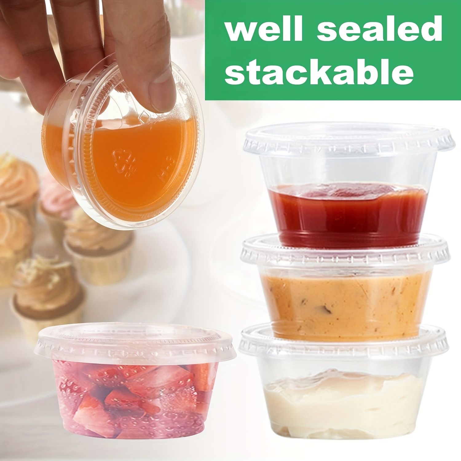 50/100 Stuks Wegwerp Saus Afdi - Meal Prep Jar recensie en prijs