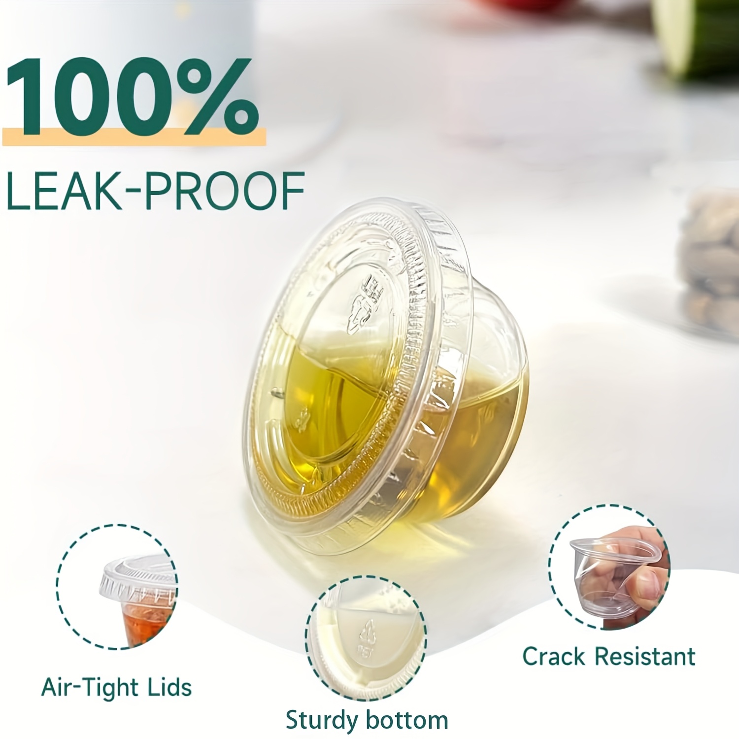 50/100 Stuks Wegwerp Saus Afdi - Meal Prep Jar recensie en prijs