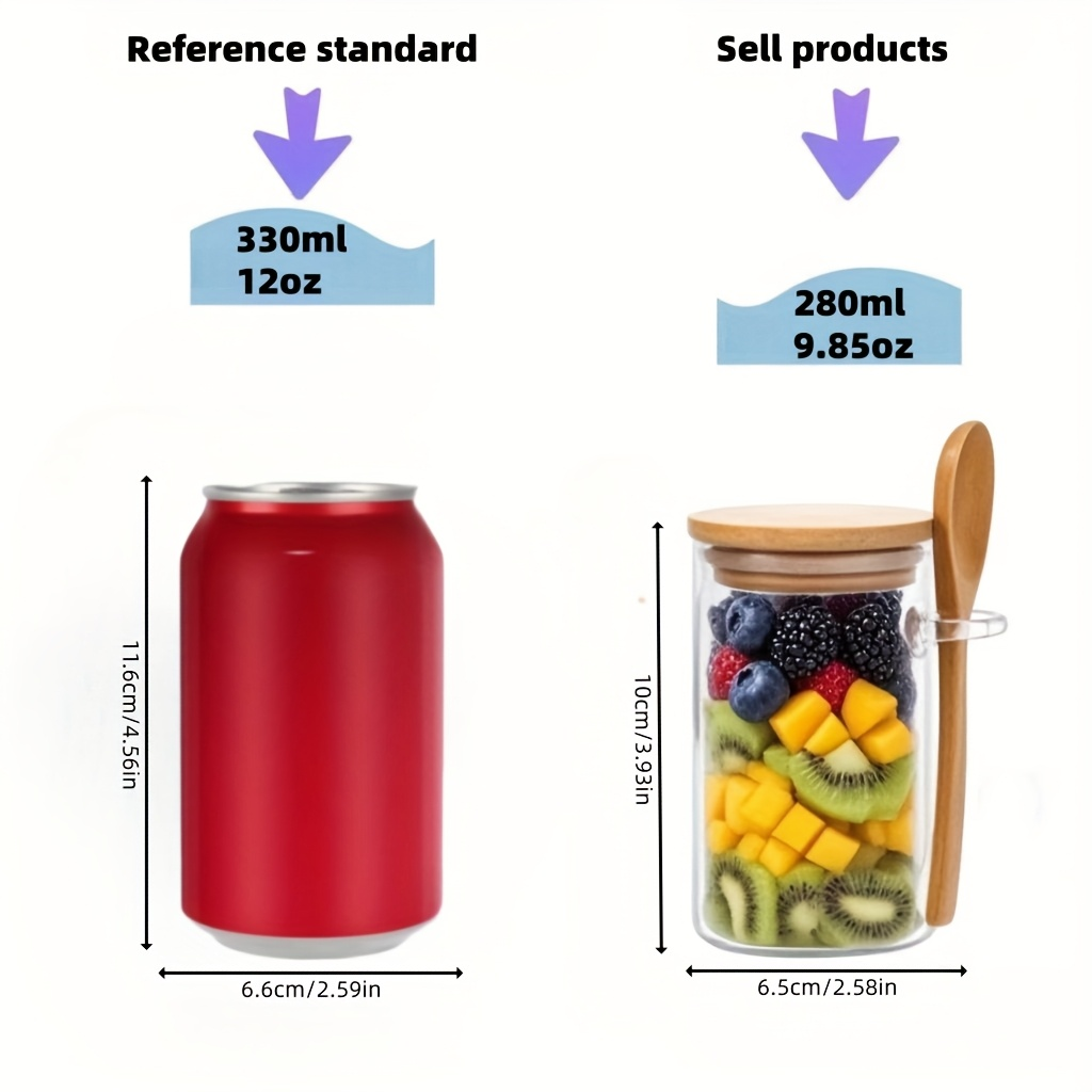 4/8/12 stuks, ontbijtbakjes va - Meal Prep Jar recensie en prijs