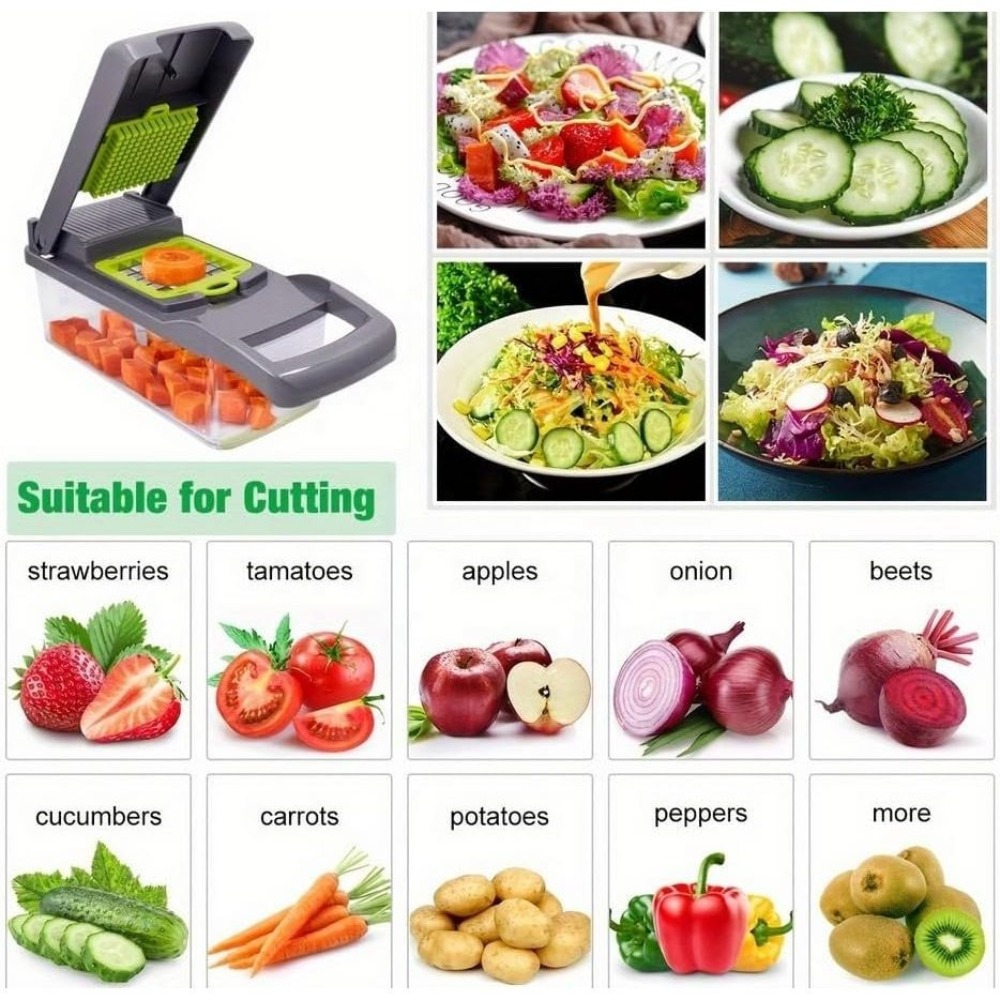 16-in-1 groentehakker, -snijde - Mango Splitter Tool recensie en prijs