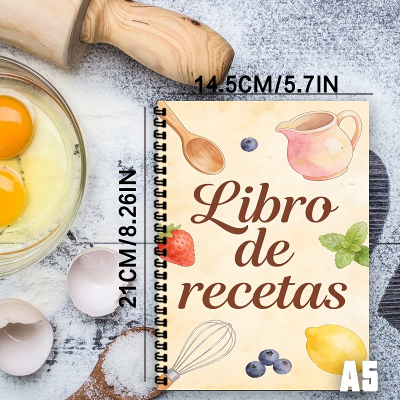 A5 Papieren Spaans receptenboe - Meal Prep Healthy Recipes recensie en prijs