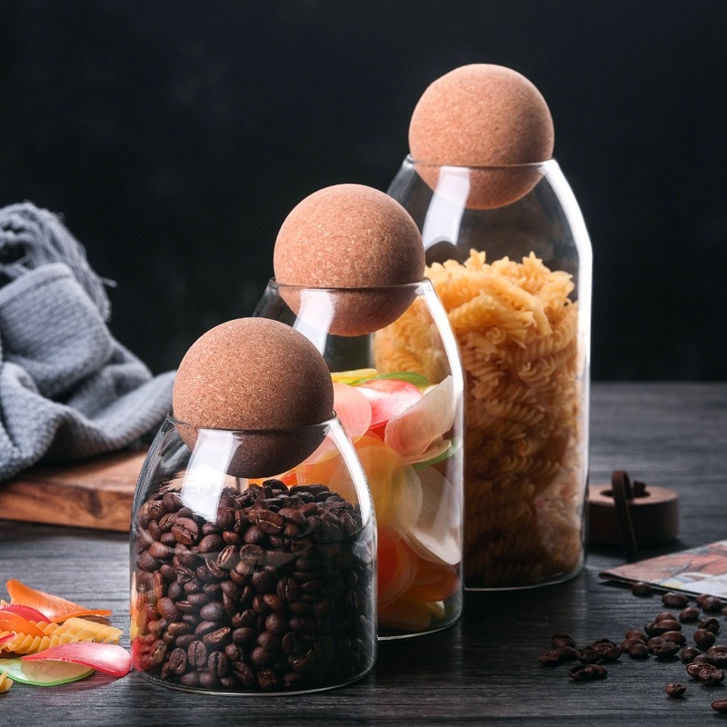 Clear Praktische Hout Kurk Gla - Meal Prep Jar recensie en prijs