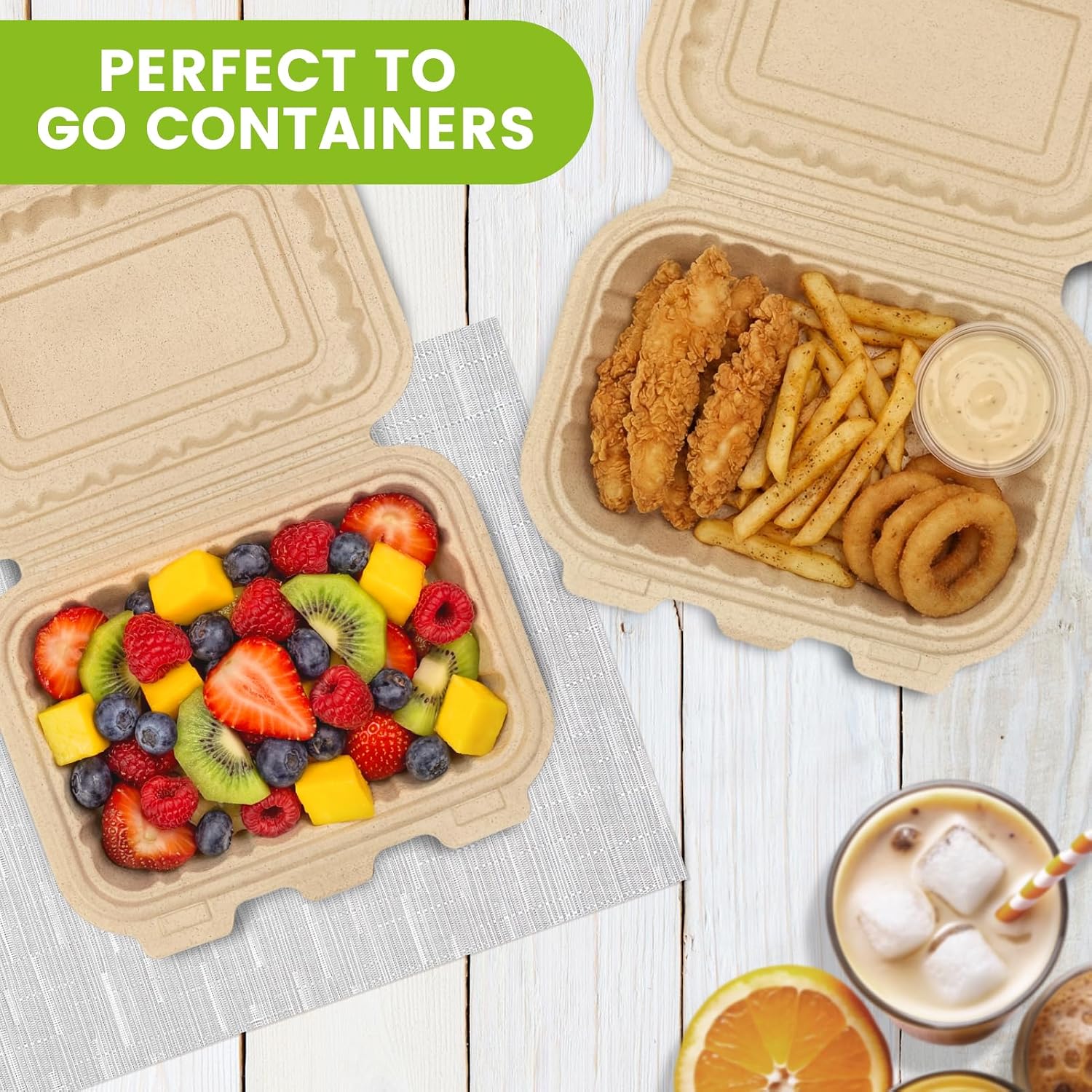 50 stuks 16oz clamshell afhaal - Meal Prep Pasta recensie en prijs