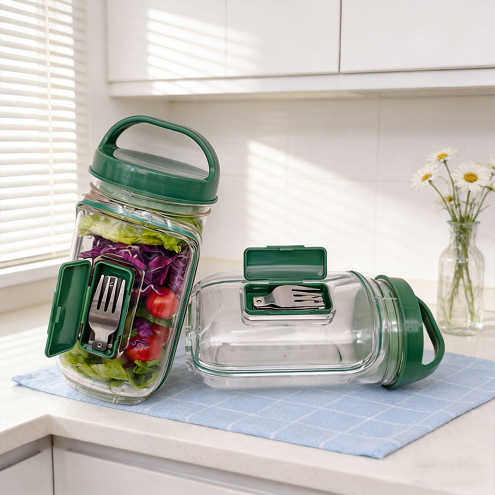 1000ml Lekvrije Saladecontaine - Meal Prep Jar recensie en prijs