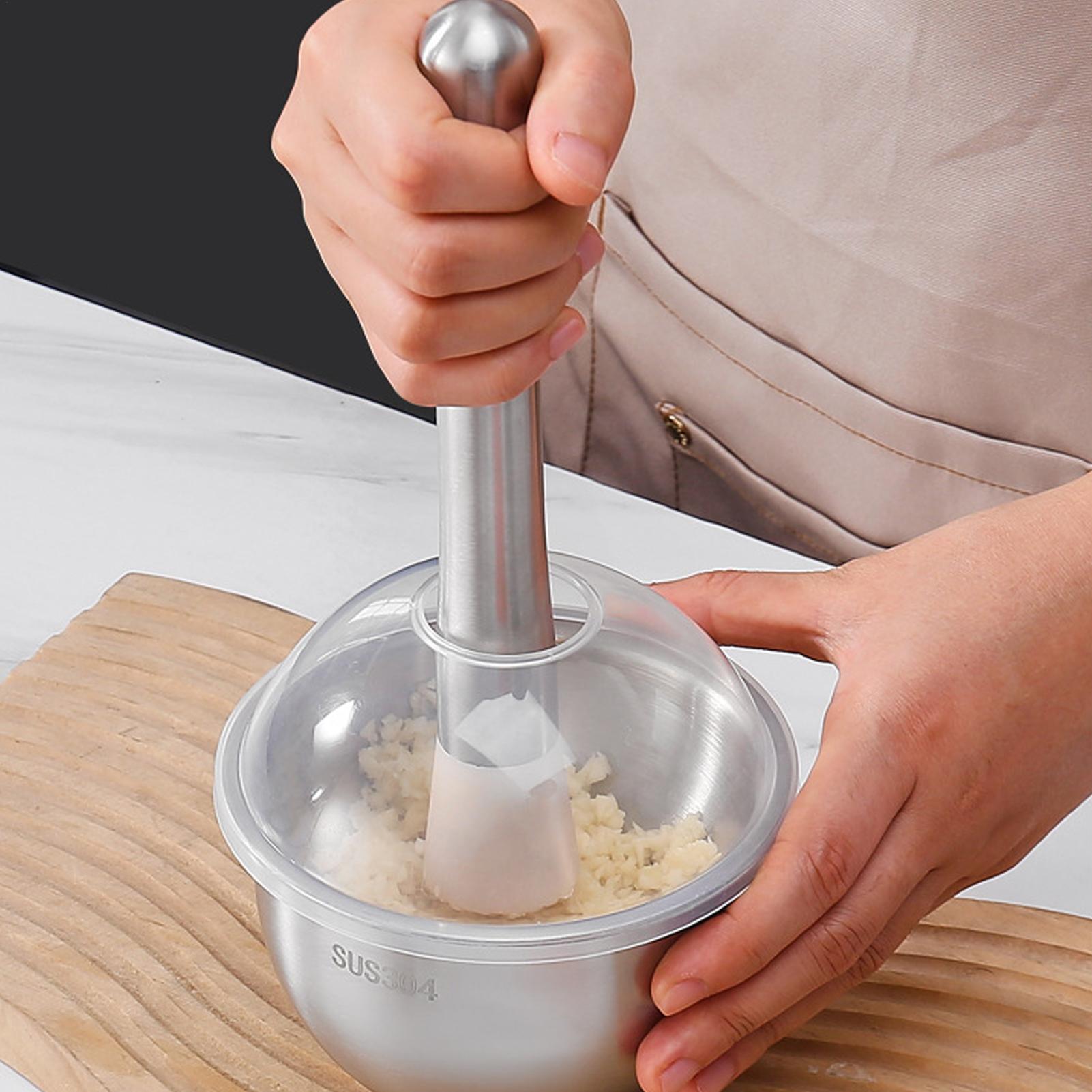 Knoflookpers, handmatige voeds - Meal Prep Manual recensie en prijs