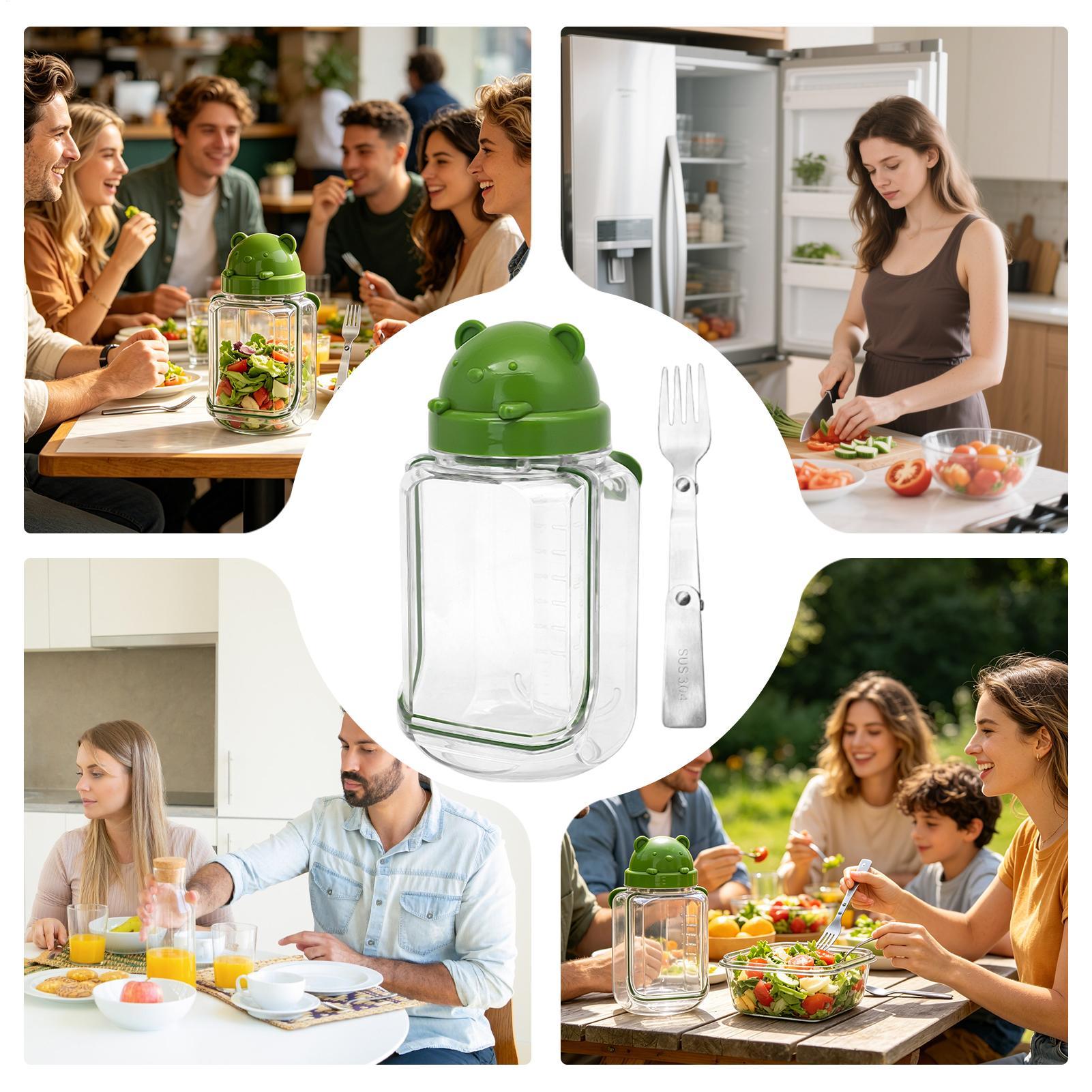 Saladecontainer Doorzichtige v - Meal Prep Gym Food recensie en prijs