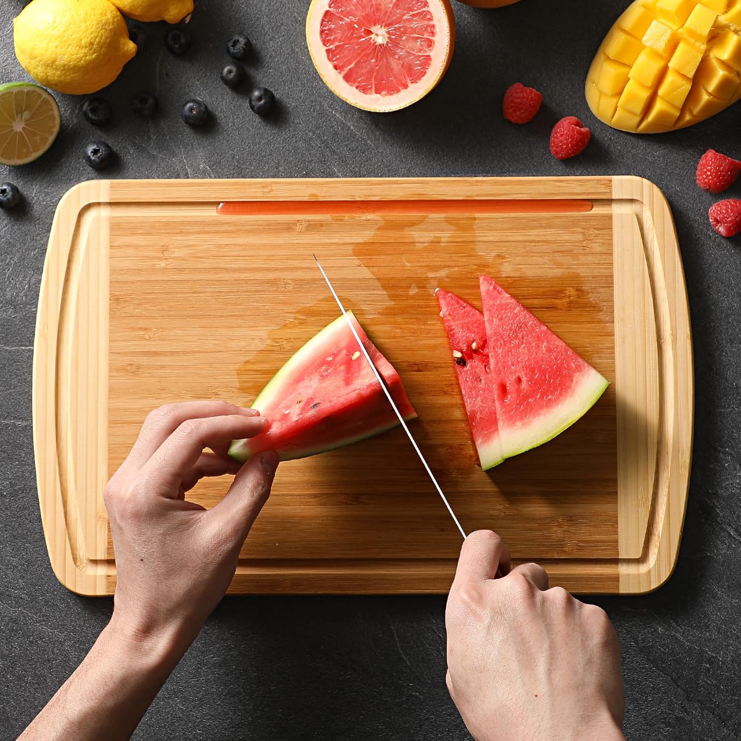 Groot bamboe snijplank voor ke - Meal Prep Juice recensie en prijs