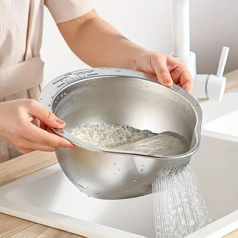 Roestvrijstalen rijstwasser, v - Meal Prep Pasta recensie en prijs