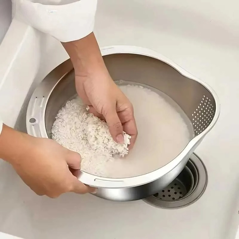 Roestvrijstalen rijstwasser, v - Meal Prep Pasta recensie en prijs