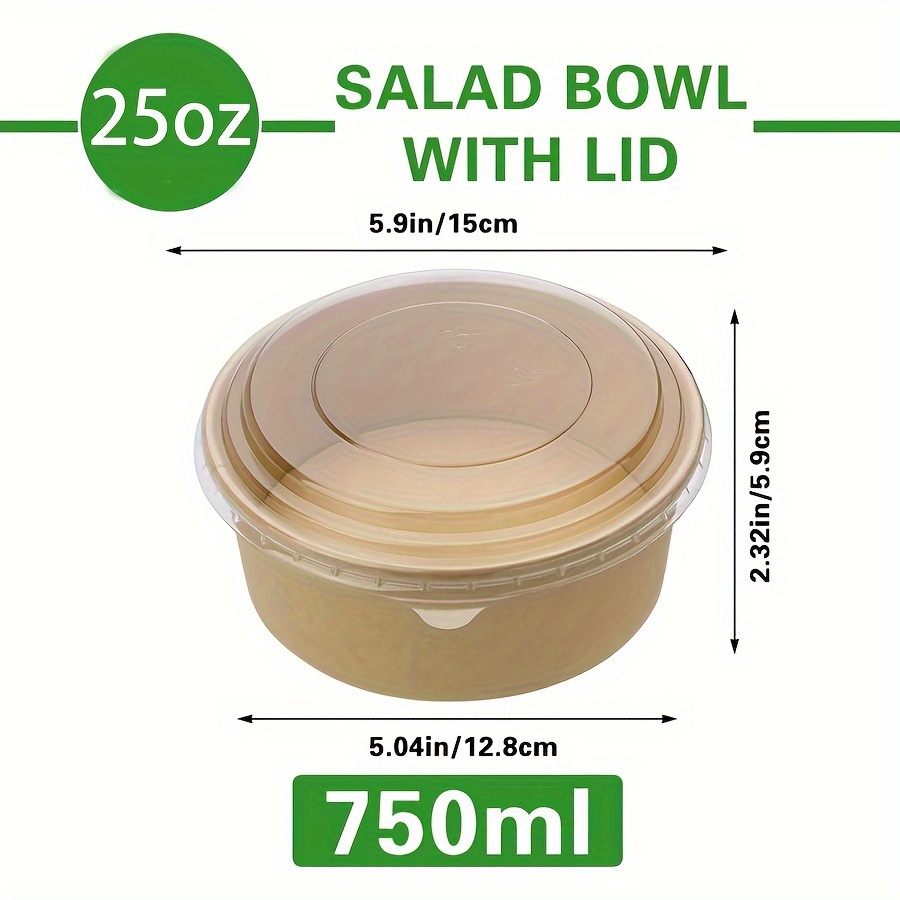 25Oz/750Ml 25/50 Pack Papieren - Meal Prep Bowl recensie en prijs