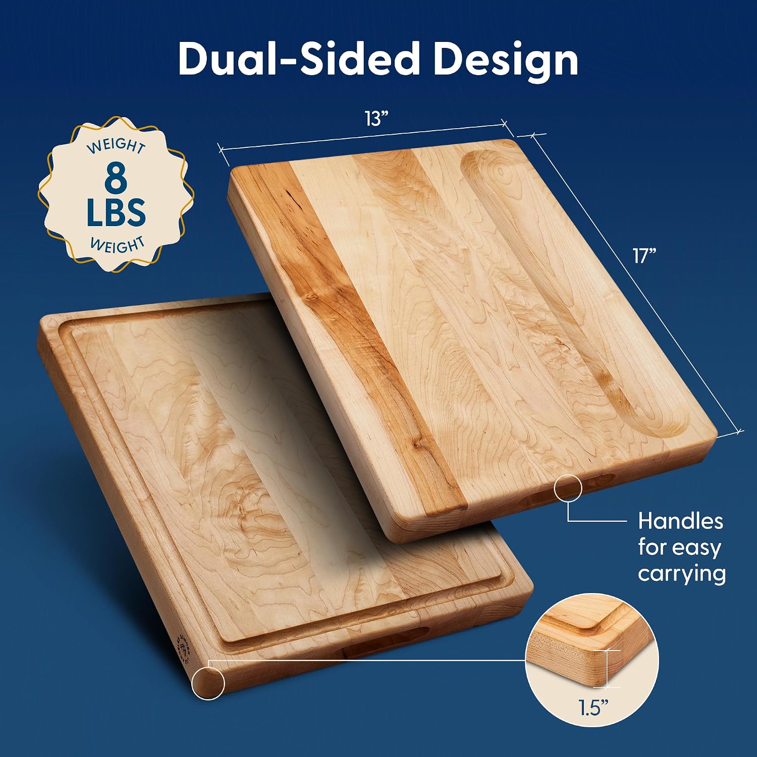 Houten snijplank van hard esdo - Meal Prep Juice recensie en prijs